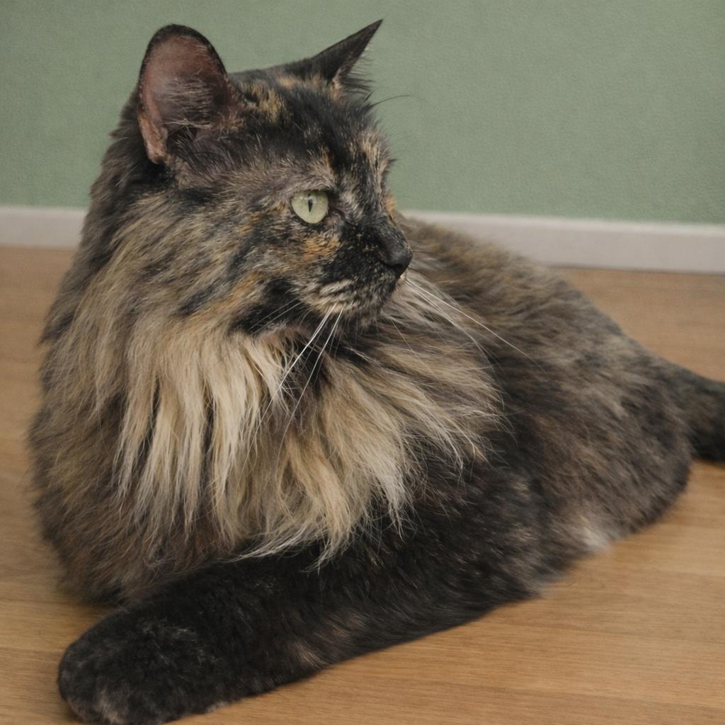 Charlotte — Steady, Affectionate, and Ready to Choose You, Adoptable, Adult Female Tortoiseshell & Domestic Long Hair.