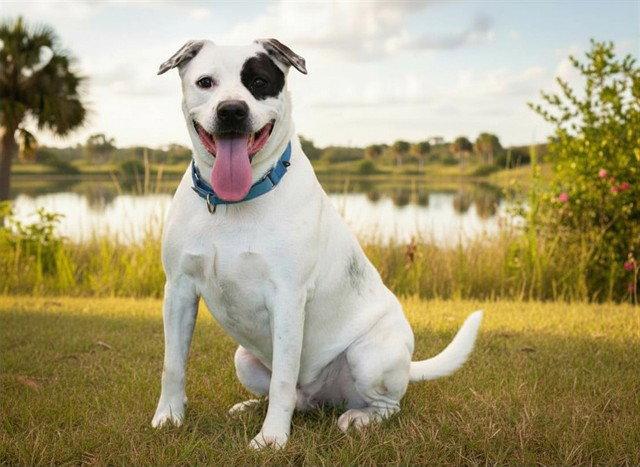 CLOVER, Adoptable, Adult Male American Staffordshire Terrier.