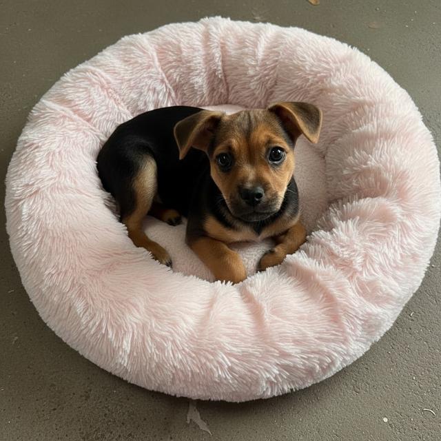 CHarlotte, Adopted, Puppy Female Pug & Poodle.