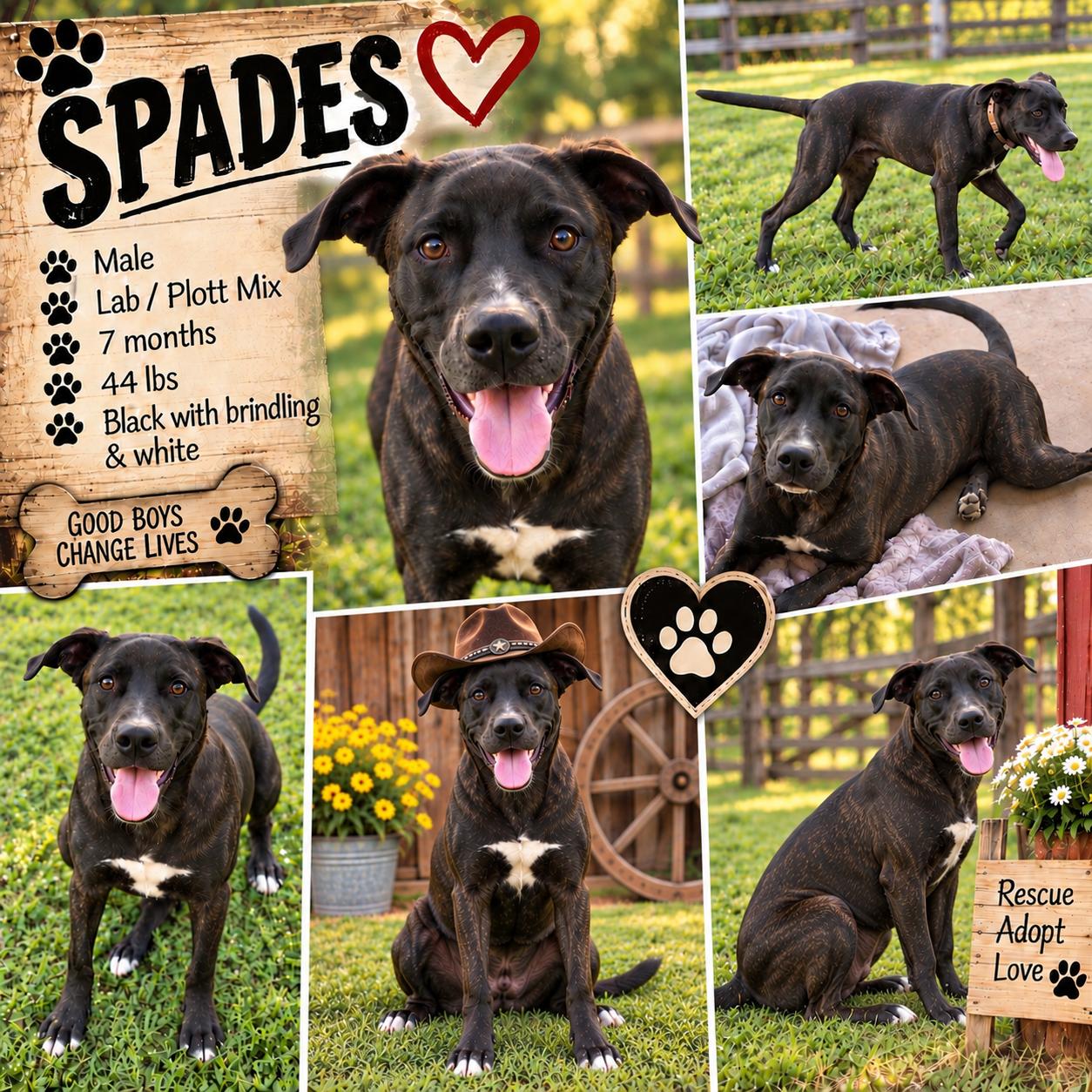 Enlarge Spades, a Adopted mixed breed in Jackson, TN image 1/1