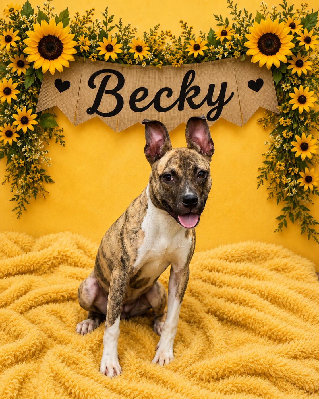 Becky, Adopted, Young Female Pit Bull Terrier & Chihuahua.
