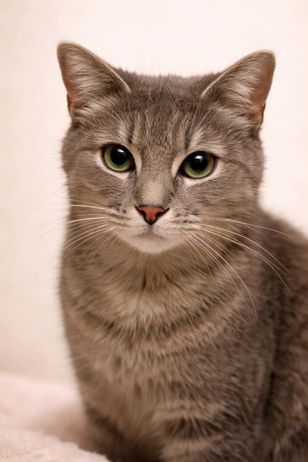 Ms Potter, ADOPTABLE, Young Female Domestic Short Hair & Tabby.