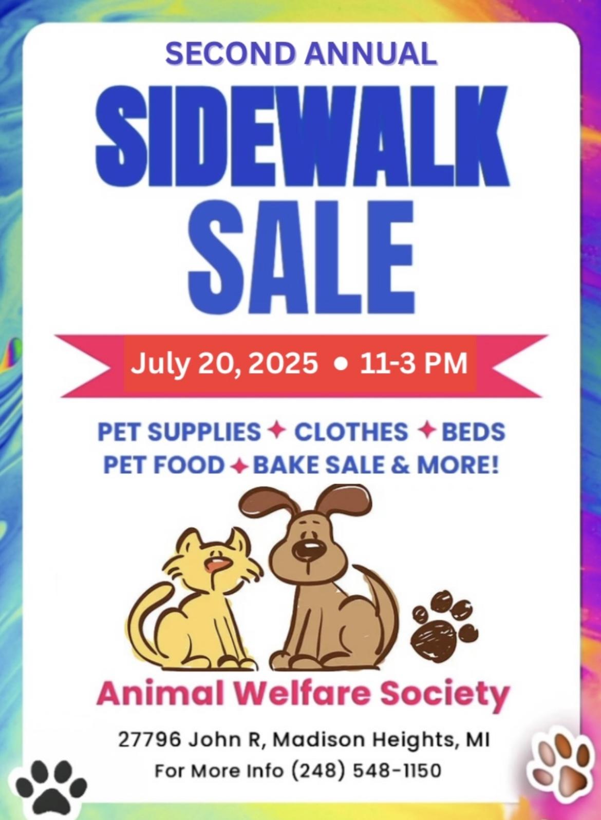 SIDEWALK SALE!