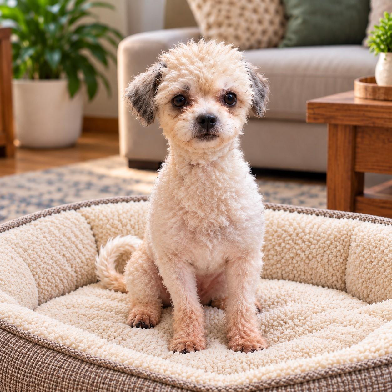 Fifi, Adopted, Young Female Miniature Poodle.