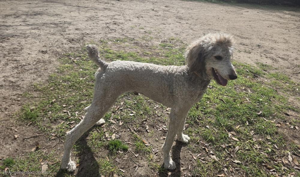 Comet, Adoptable, Young Male Standard Poodle.