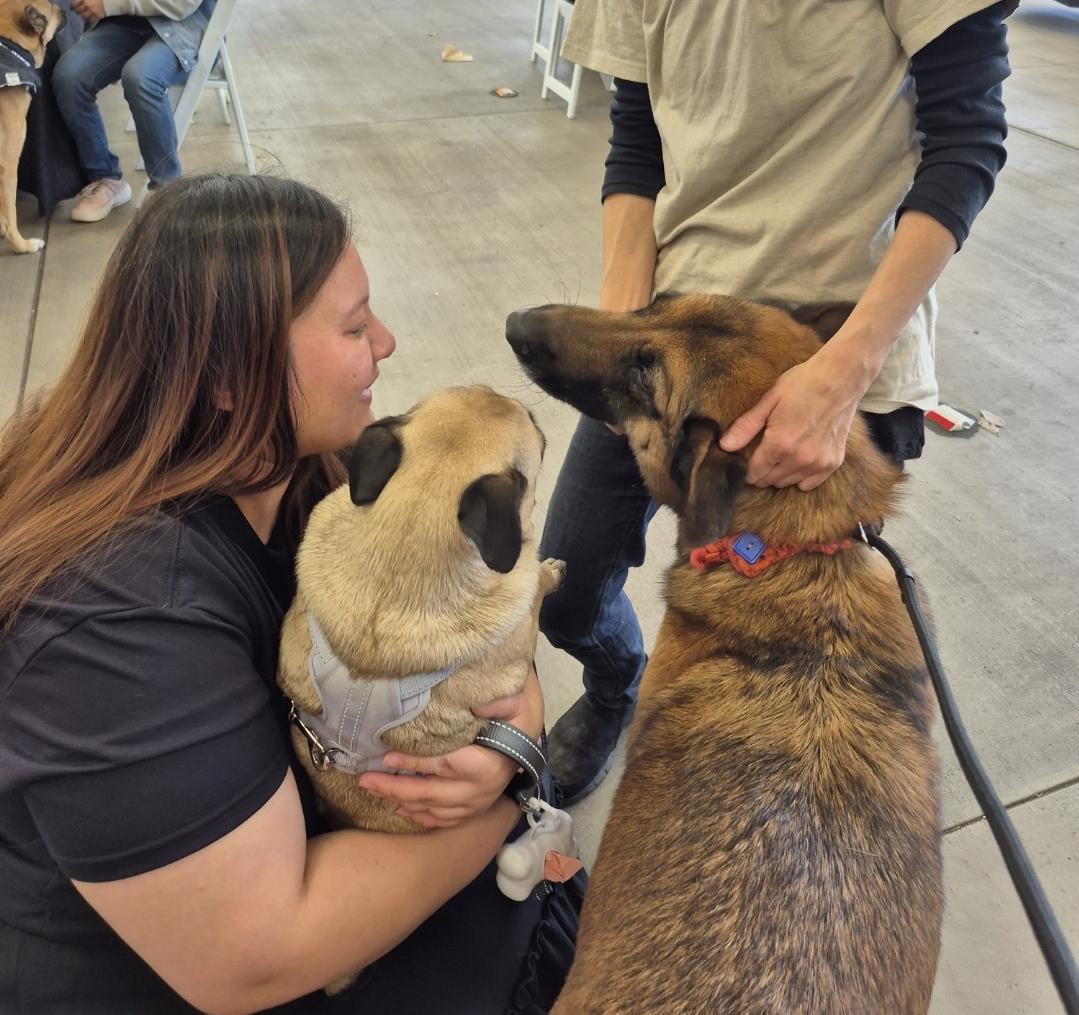 Trevor Chase loves all! Kids, dogs and cats!