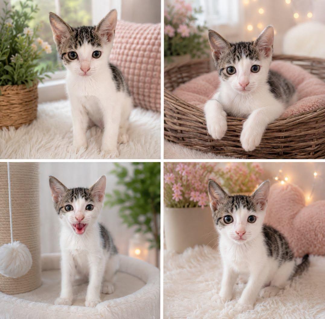 Mimi, Adopted, Kitten Female Domestic Short Hair.