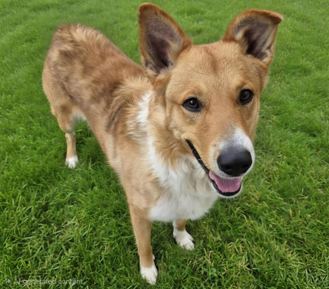 TEDDY, Adoptable, Adult Male Collie & German Shepherd Dog.