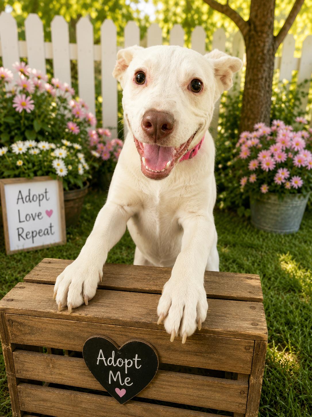 Nova Belle, Adoptable, Young Female Pit Bull Terrier & Australian Cattle Dog / Blue Heeler.