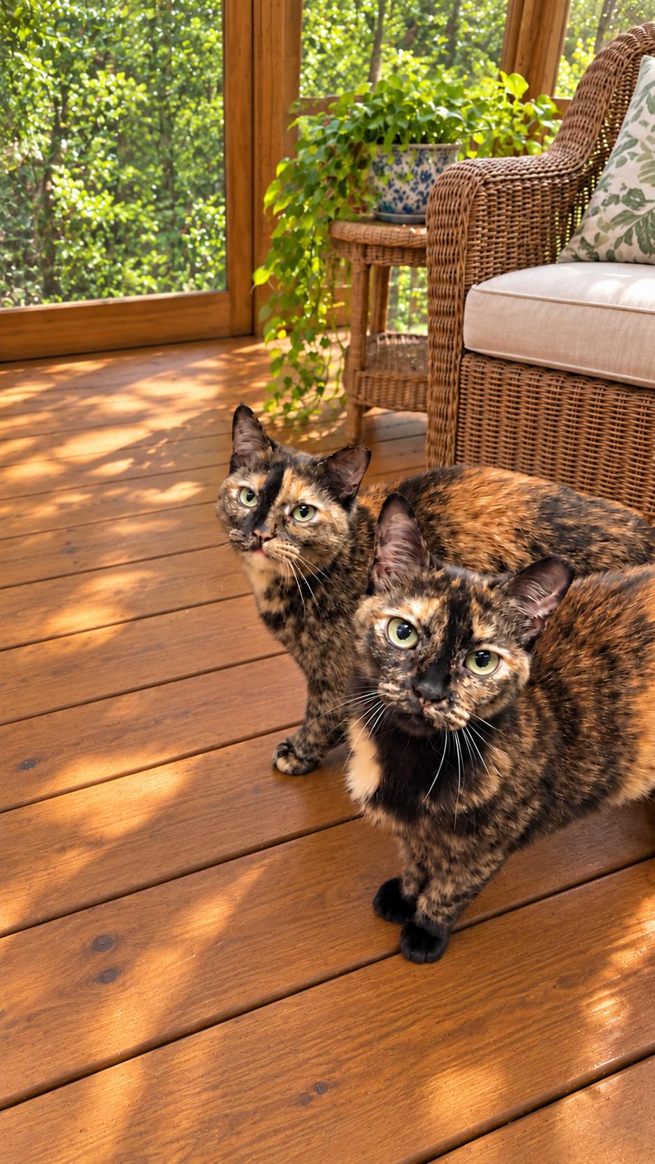 Enlarge Tess and Zoey (bonded mother and daughter), a Adoptable Domestic Short Hair in Asheville, NC image 5/6