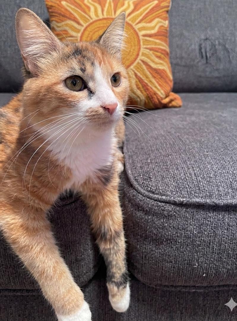 Lollipop (& Tiger Lily), Adoptable, Young Female Domestic Short Hair.