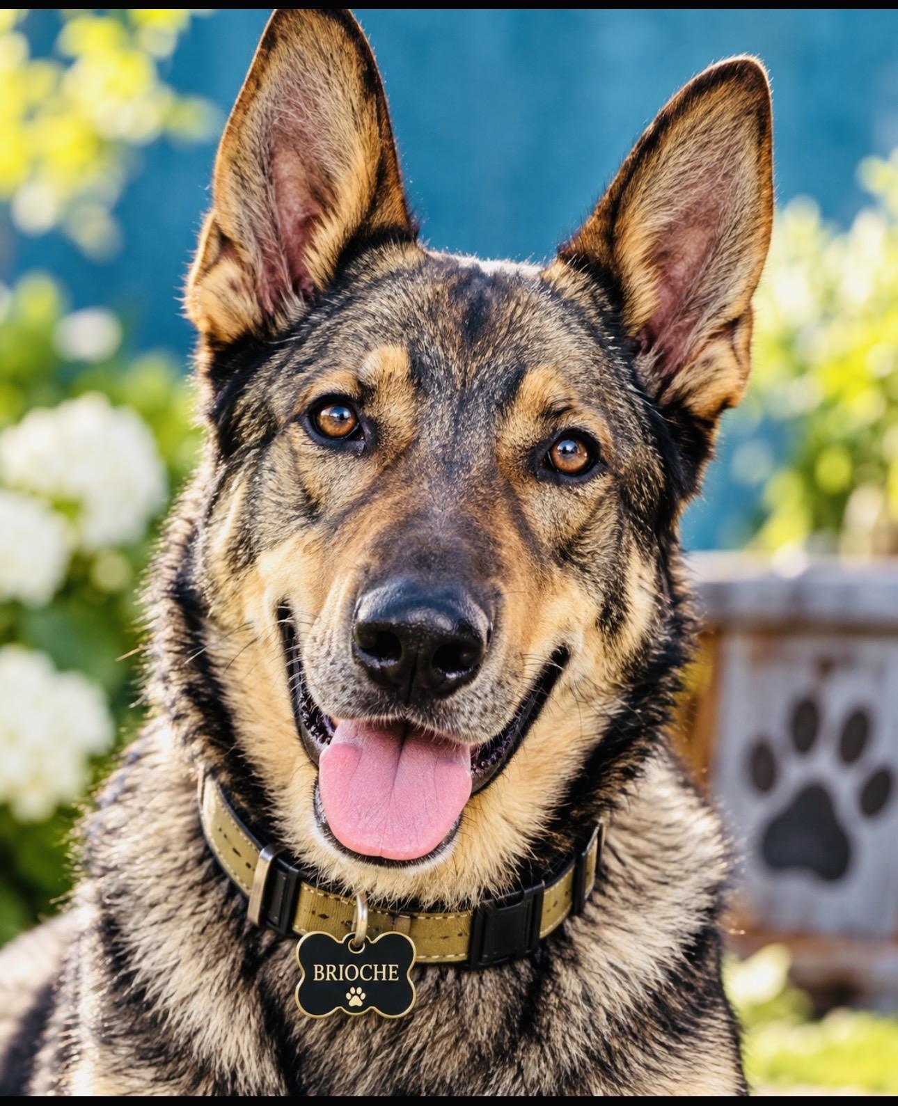 Brioche, Adoptable, Adult Male German Shepherd Dog.