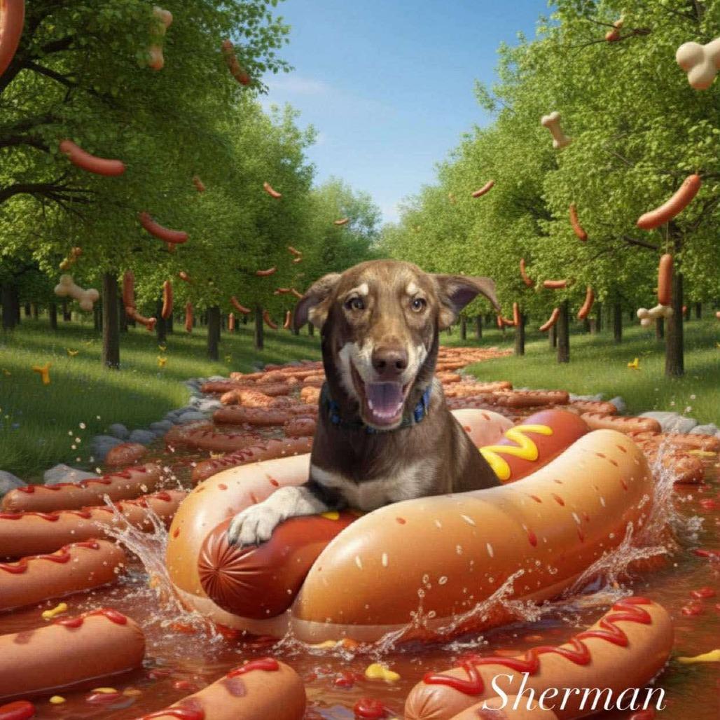 Sherman, Adoptable, Young Male Husky & Mixed Breed.