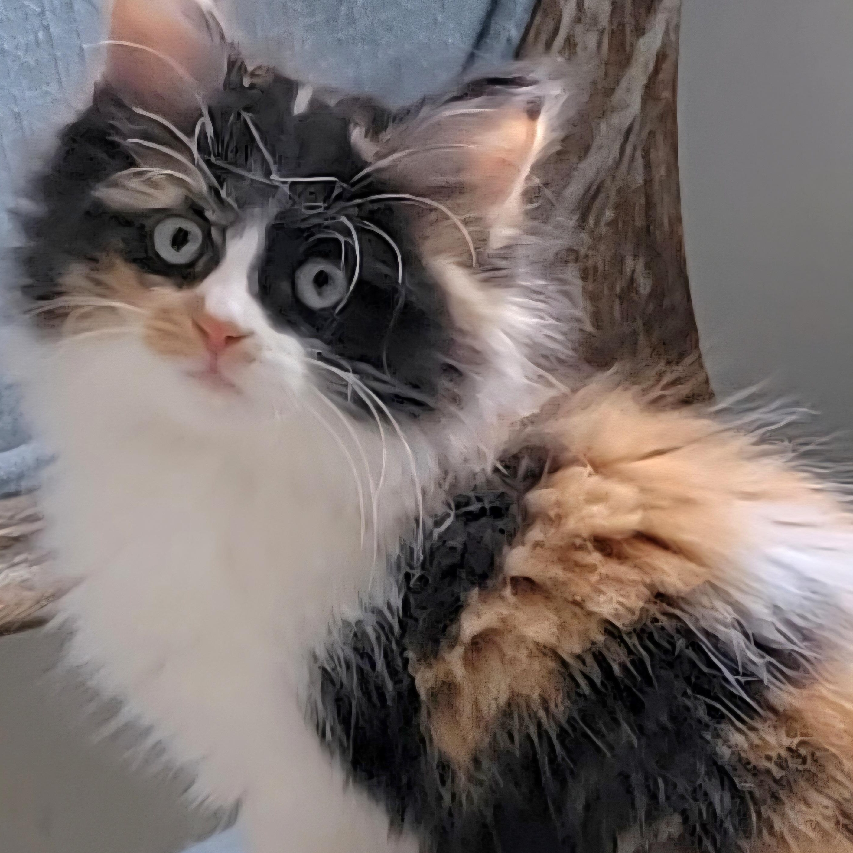 Holly adopted 11.26.25, Adoptable, Kitten Female Domestic Long Hair.