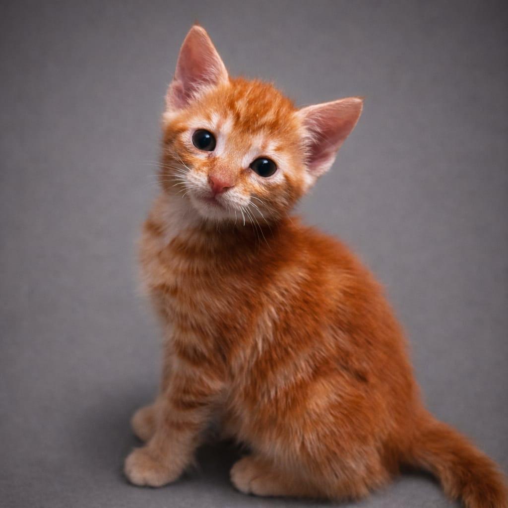 Fennel, adopted, Kitten Male Domestic Short Hair.