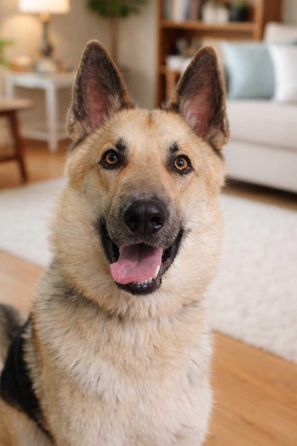 King, ADOPTABLE, Young Male German Shepherd Dog.