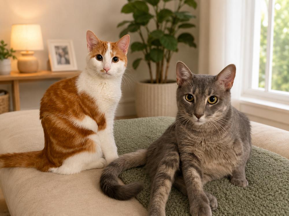 Luna and Coco, Adoptable, Young Female American Shorthair.