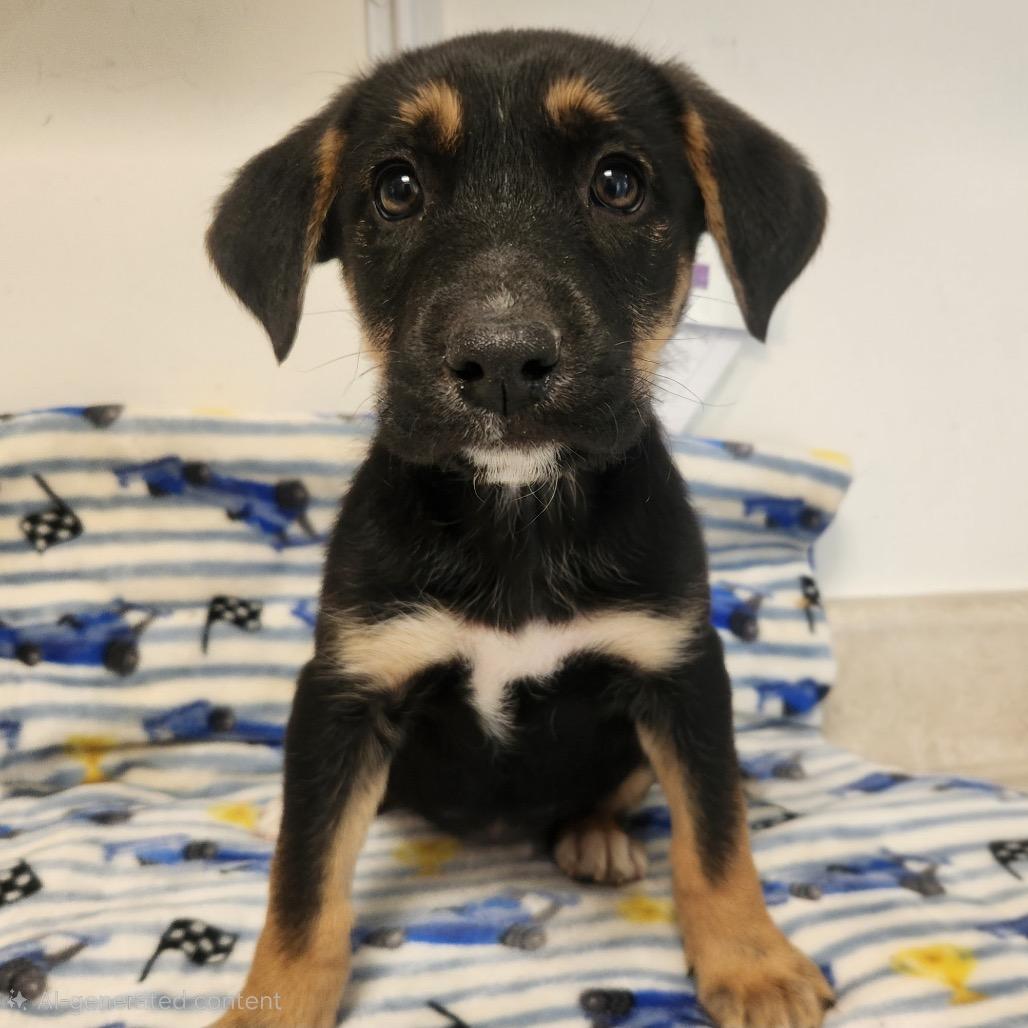 Margarita, adoptable, Puppy Female German Shepherd Dog & Mixed Breed.
