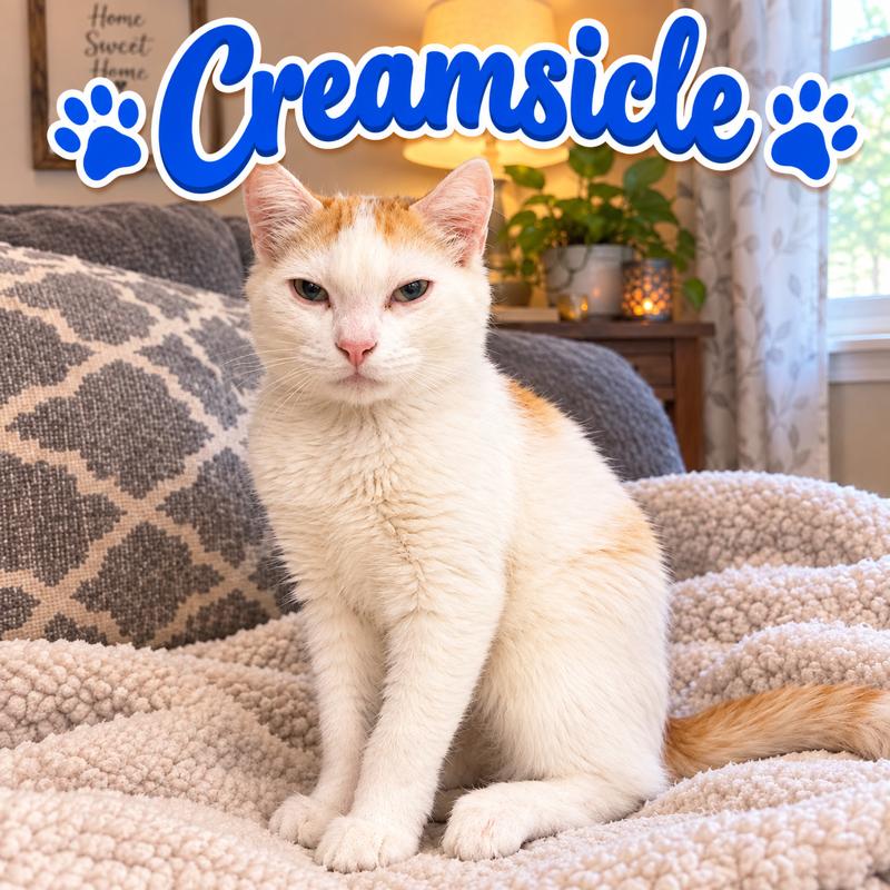 Creamsicle, Adoptable, Young Male Domestic Medium Hair.