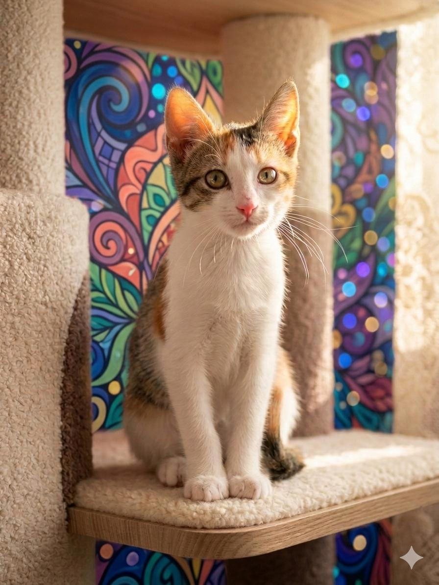 Dumpling - Sweet and affectionate, Adoptable, Kitten Female Domestic Short Hair.
