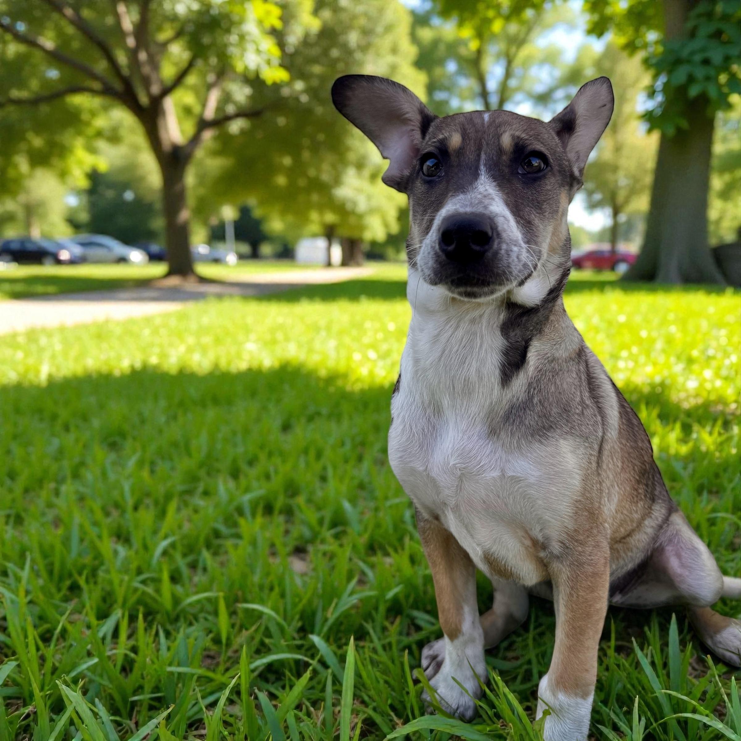 Nova, Adoptable, Puppy Female Labrador Retriever & Shepherd.