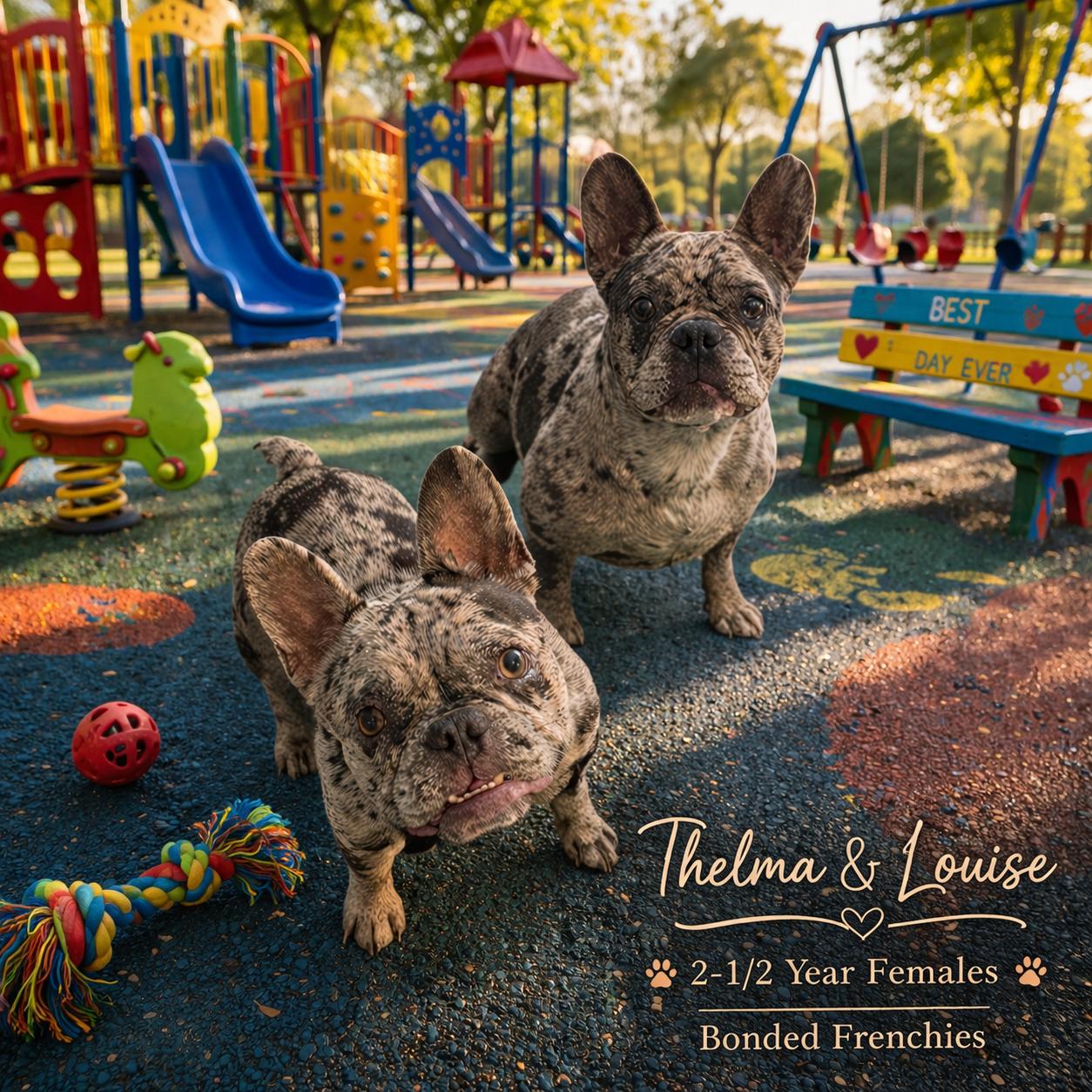 Enlarge THELMA & LOUISE  – 2 YEAR OLD FEMALE FRENCHIES , a ADOPTABLE French Bulldog in Mesa, AZ image 1/1