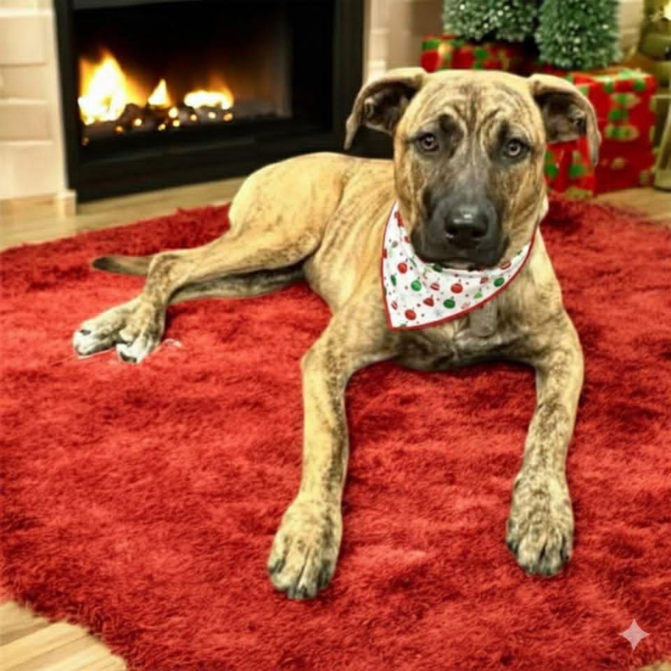 June, Adoptable, Young Female Pit Bull Terrier & Siberian Husky.