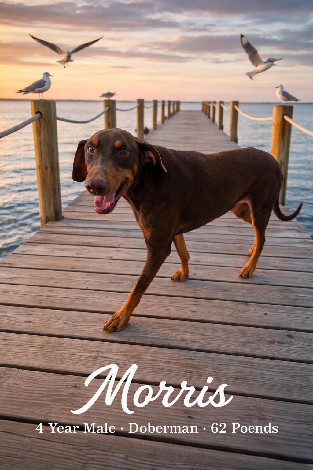 Enlarge MORRIS  – 4 YEAR MALE DOBERMAN - 62 POUNDS, a Adoptable Doberman Pinscher in Mesa, AZ image 1/2