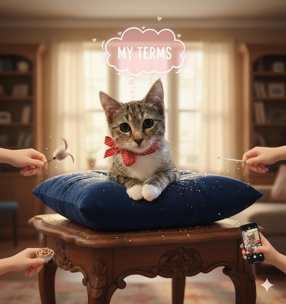 Baguette, Adoptable, Young Female Domestic Short Hair & Tabby.