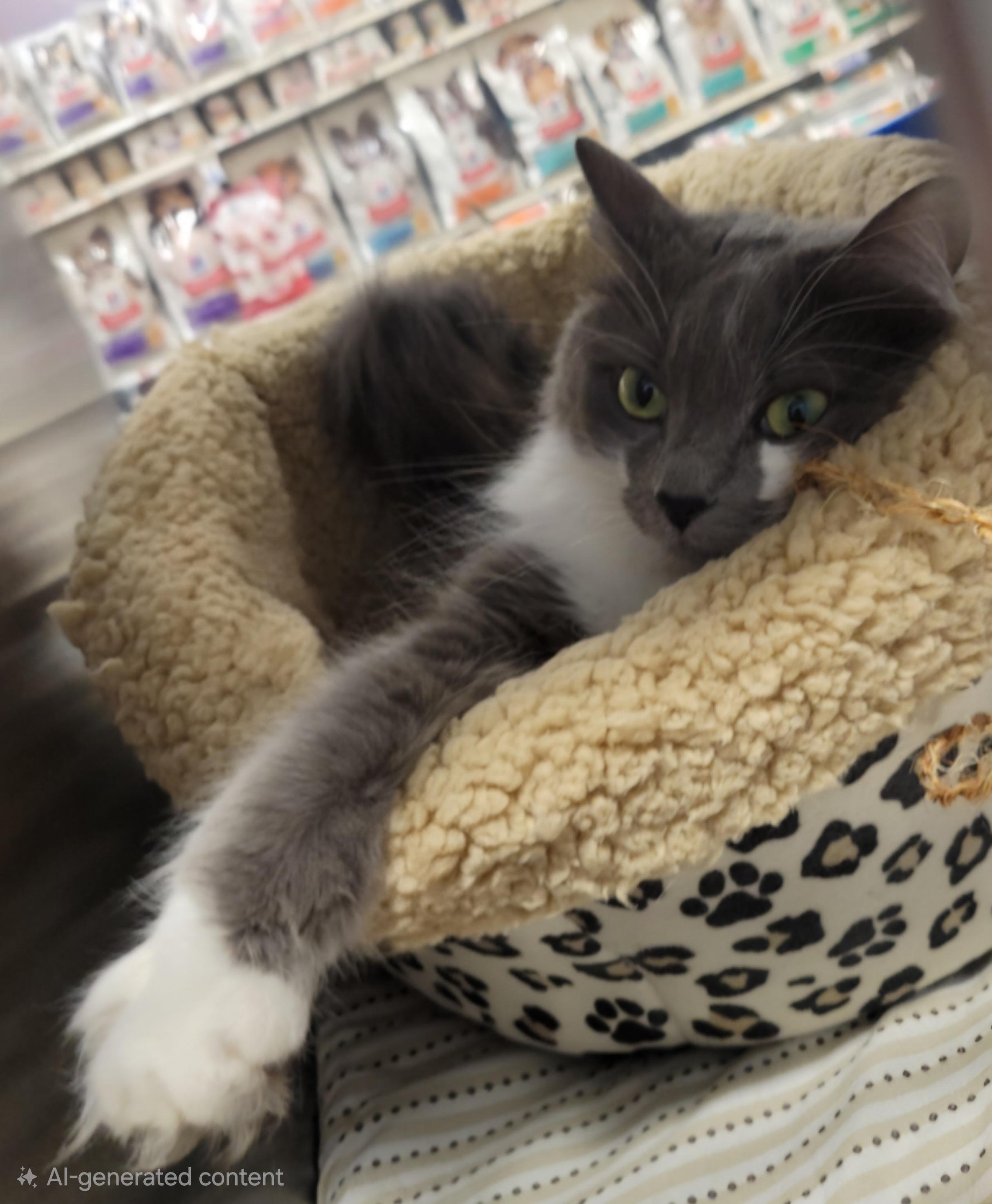 Freya, ADOPTABLE, Adult Female Domestic Long Hair.