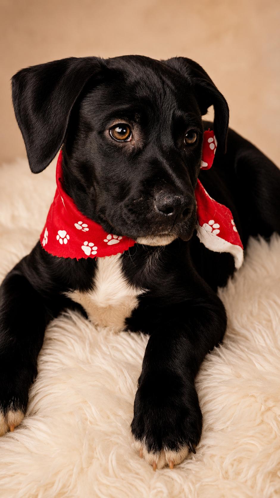 FREDDIE, ADOPTABLE, Puppy Male Labrador Retriever & Bulldog.