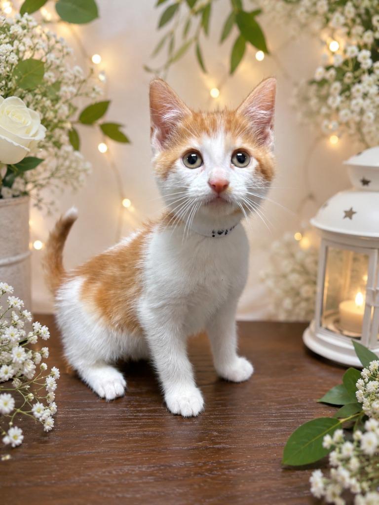 Luigi, Adopted, Kitten Male Domestic Short Hair.