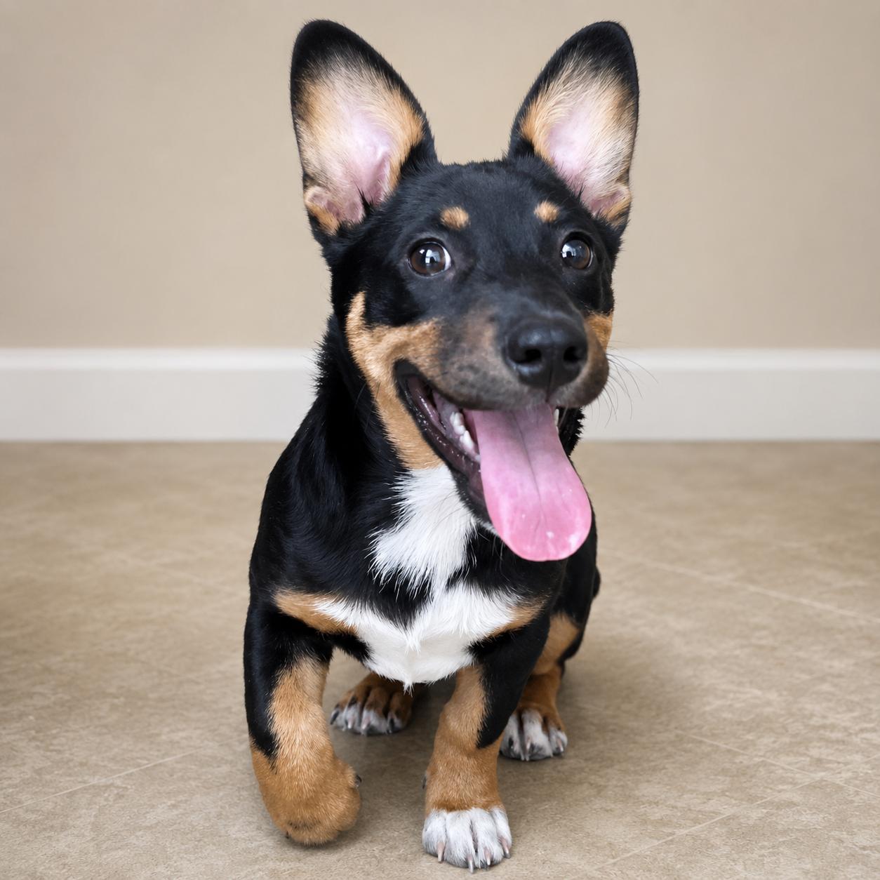 Maple, ADOPTABLE, Puppy Female Corgi.