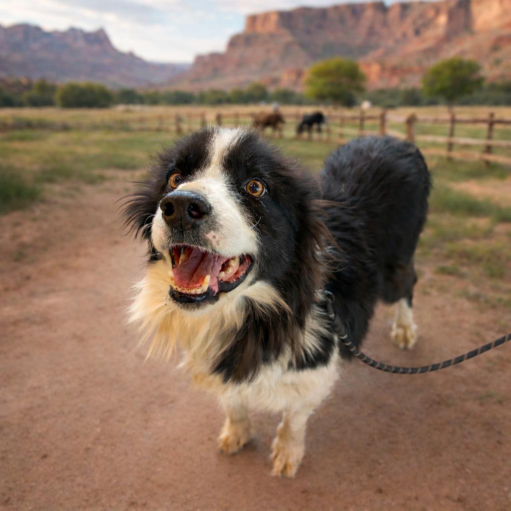 Collie, ADOPTABLE, Adult Female Border Collie.