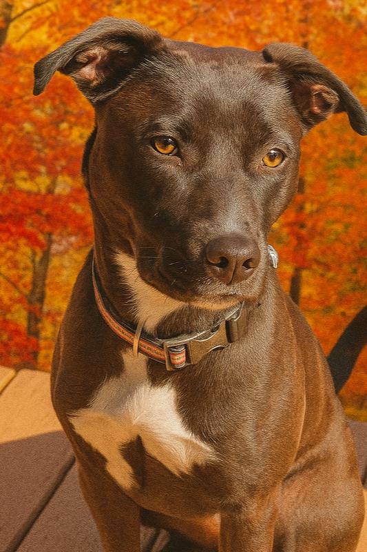 Clover, Adoptable, Young Female Pit Bull Terrier & Whippet.