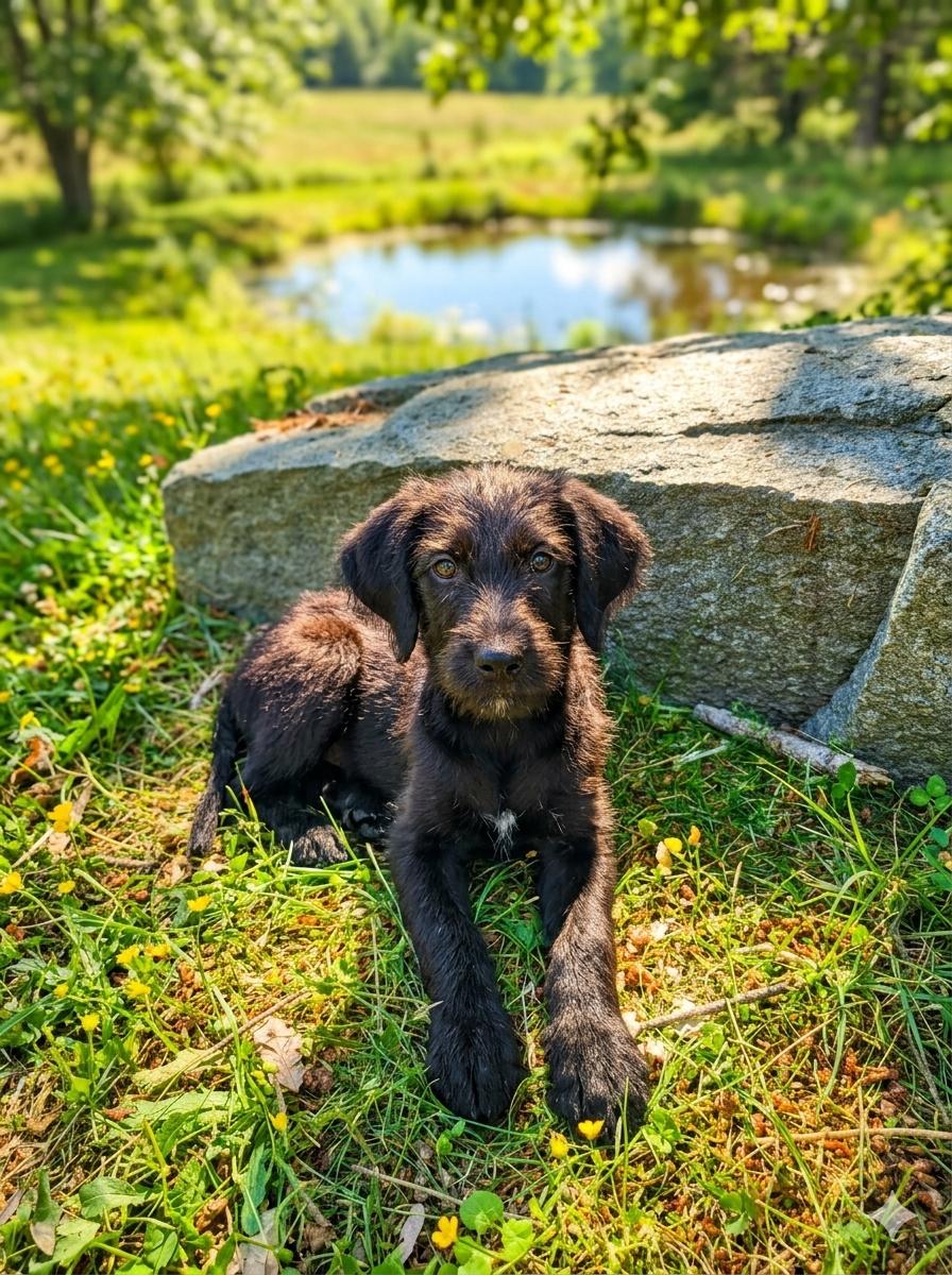 Chicken Doodle, adopted, Puppy Male Labradoodle.
