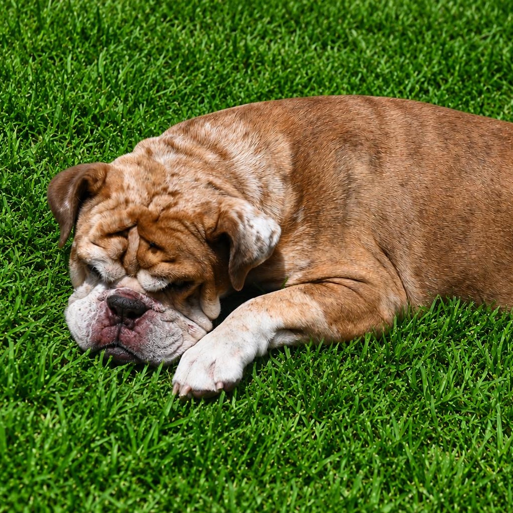 Tank 4304, Adoptable, Senior Male English Bulldog.