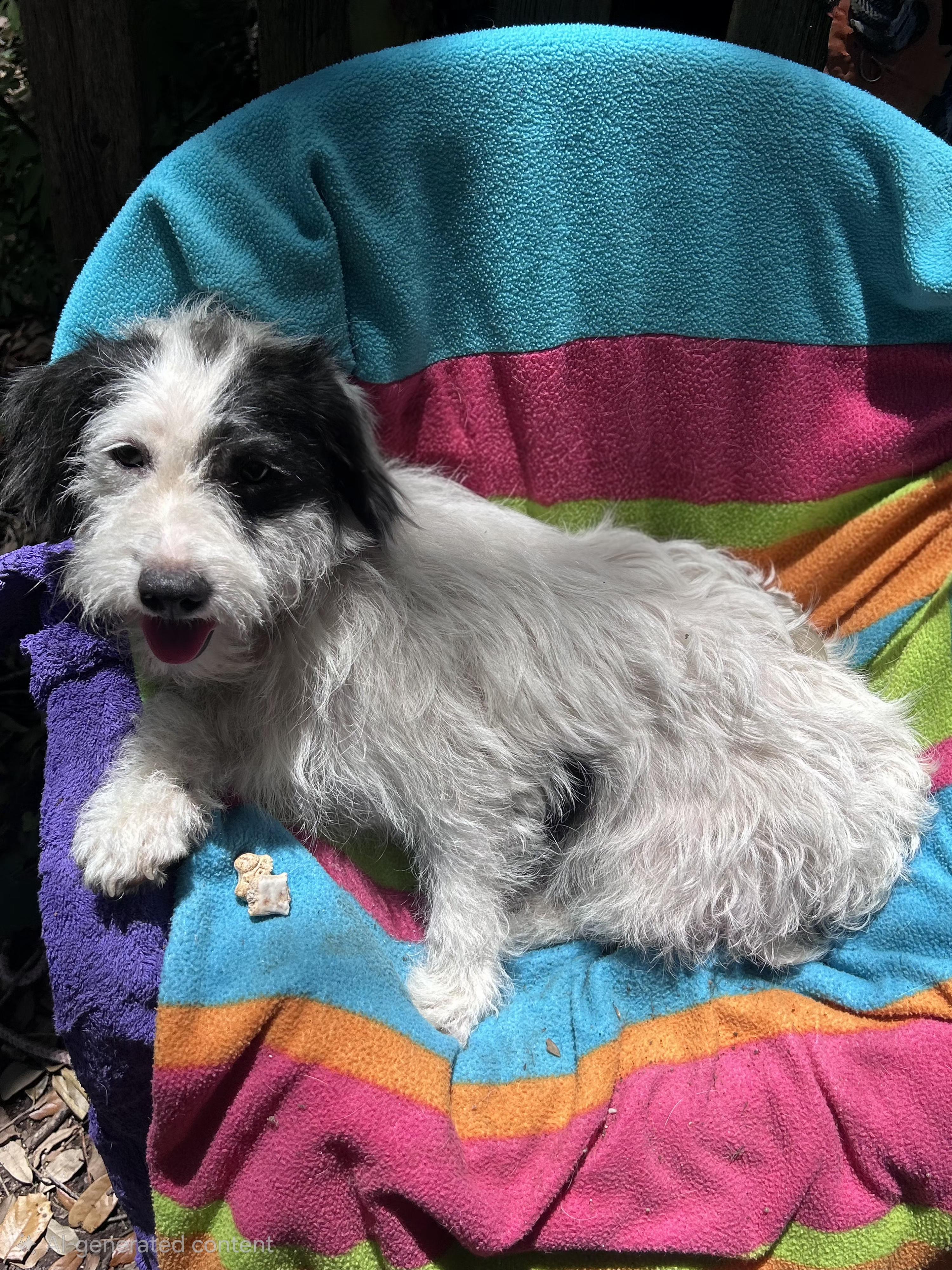 Banita MD14409-T, Adoptable, Adult Female Lhasa Apso & Jack Russell Terrier.