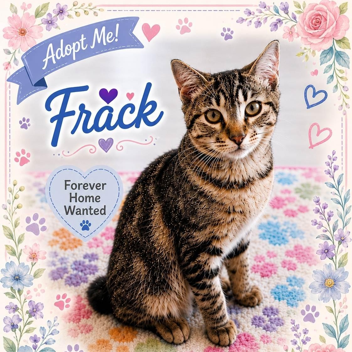 Frick, Adoptable, Young Male Domestic Short Hair.