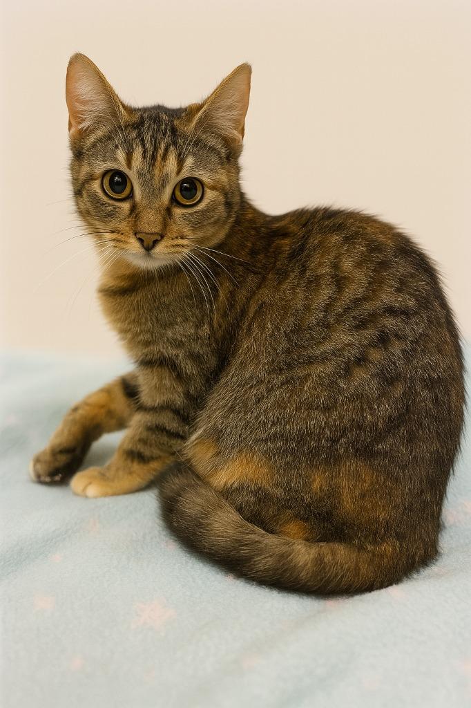 Sleepy, Adoptable, Young Female Domestic Short Hair.