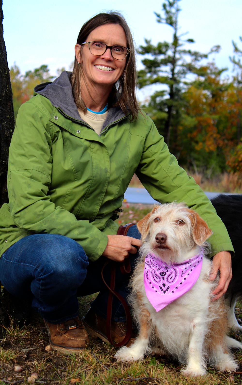 Carley (Part of a bonded pair with Kuma), an adoptable Mixed Breed in Cheboygan, MI, 49721 | Photo Image 4