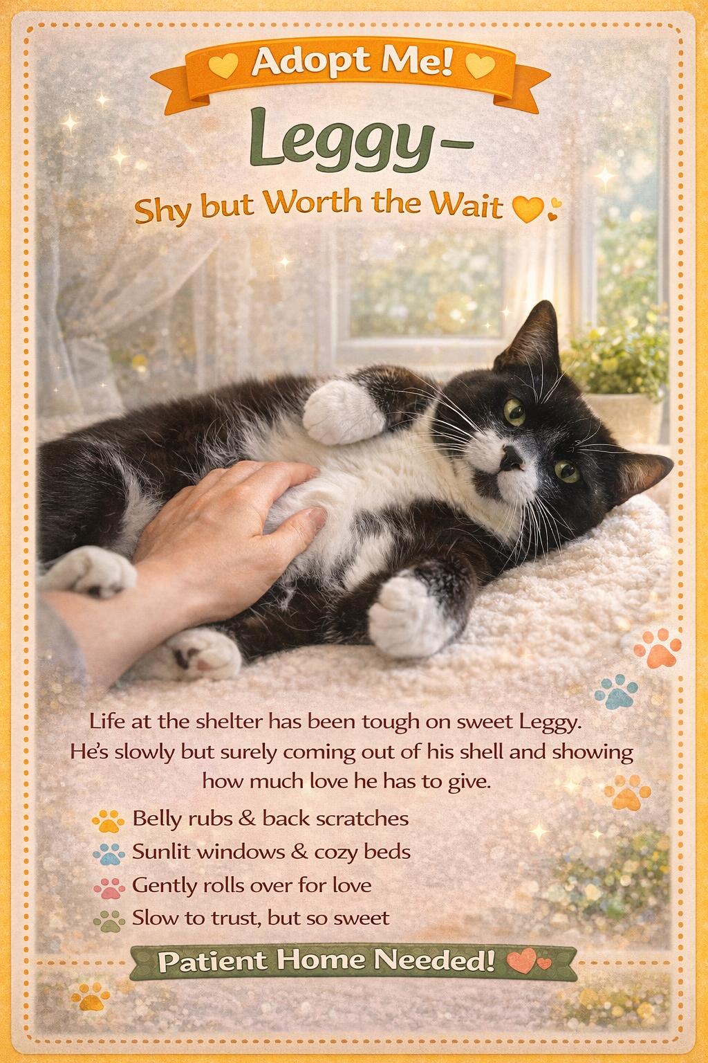 Enlarge Leggy (FCID# 01/07/2026 - 14 Glen Mills foster), a Adoptable mixed breed in Greenville, DE image 1/3