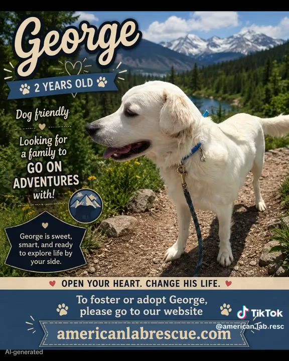 Enlarge George - Urgent Foster Needed, a ADOPTABLE mixed breed in Willington, CT video 6/6