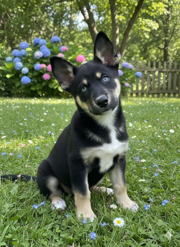 Atlas(Streetz), Adopted, Puppy Male Husky & German Shepherd Dog.