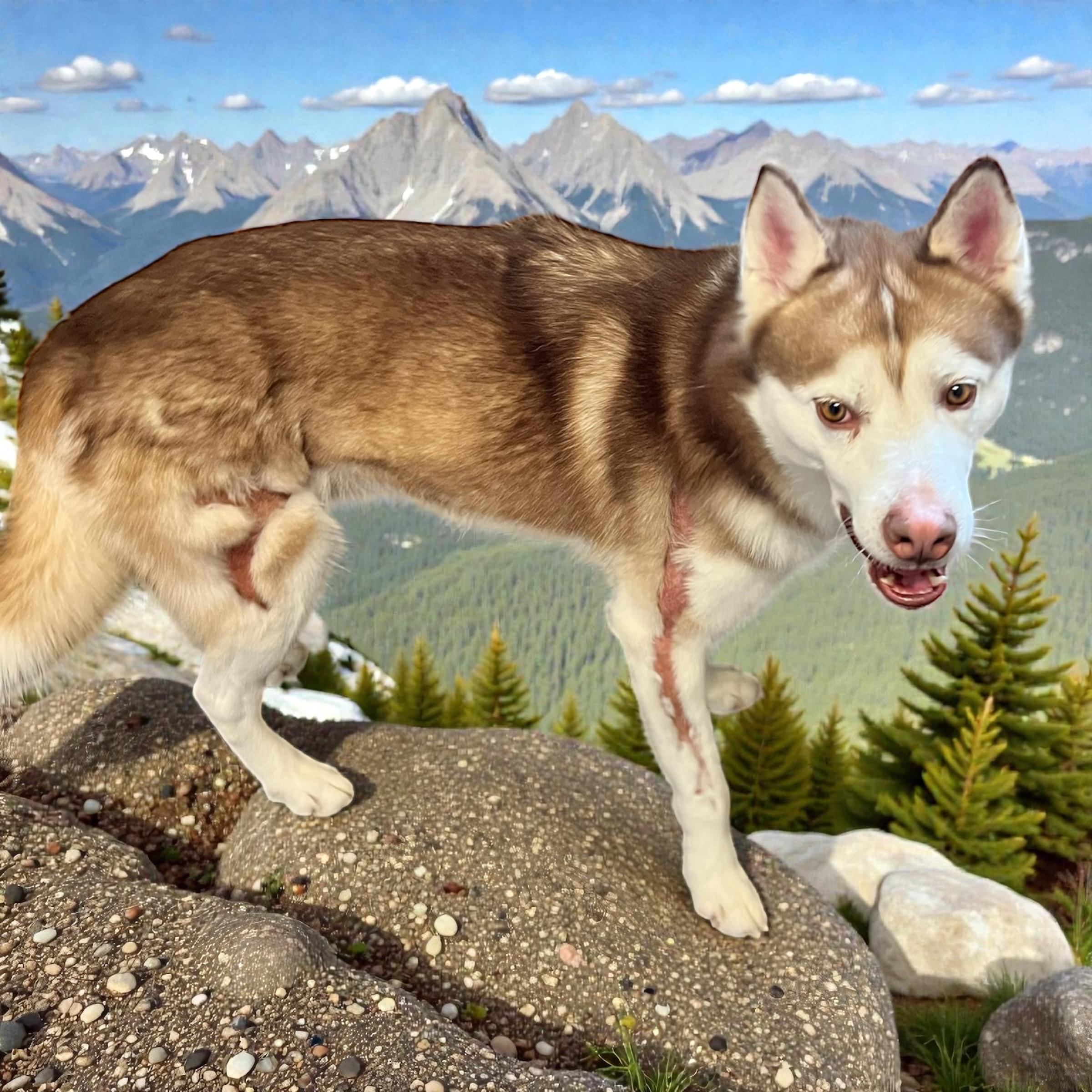Dakota, adopted, Adult Male Siberian Husky.