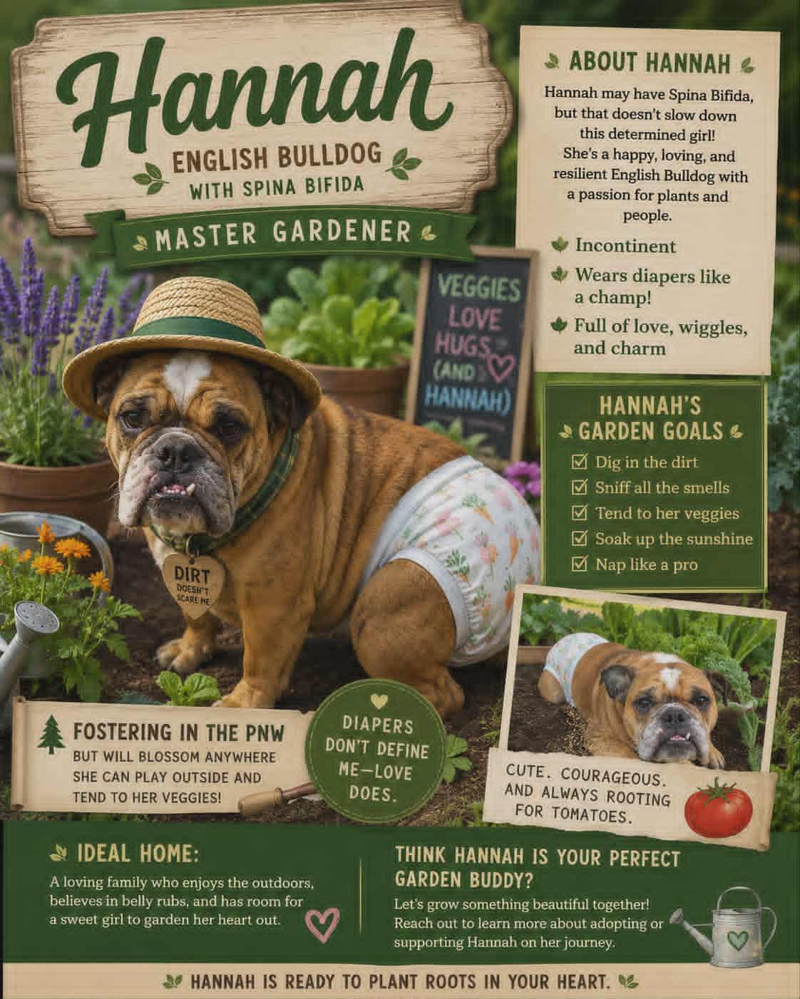 Hannah, a Adoptable English Bulldog in Centralia, WA image 1/5