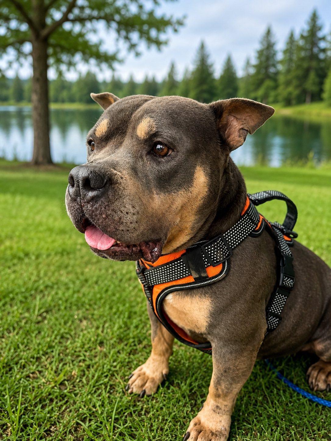 Happy, Adoptable, Adult Female American Bully.
