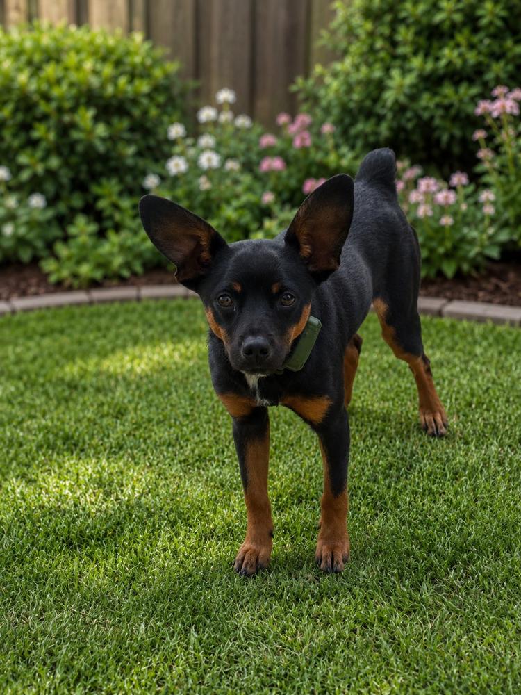 Brando, Adoptable, Adult Male Miniature Pinscher.