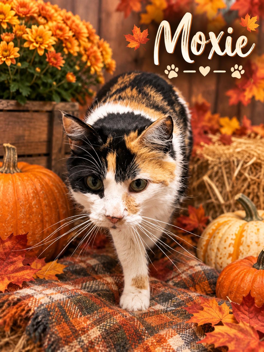 Enlarge Moxie, a ADOPTABLE Domestic Medium Hair in Orleans, VT image 1/2