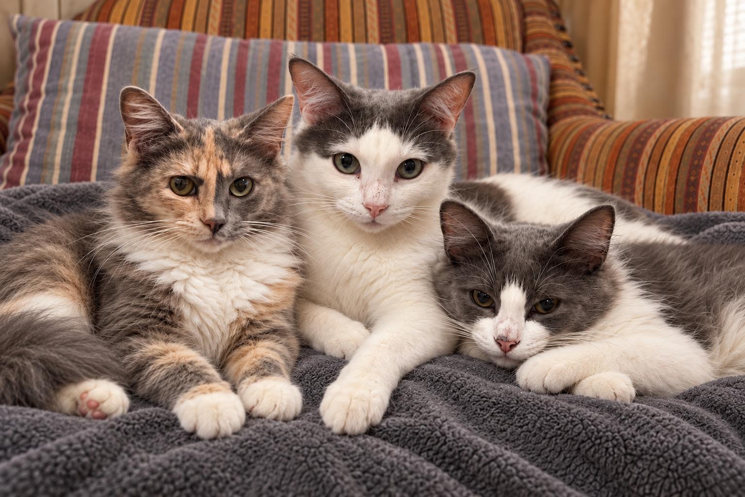 Enlarge Monica the mom -Walter and jolene(babies), a Adoptable Domestic Long Hair in Charlotte, NC image 1/5